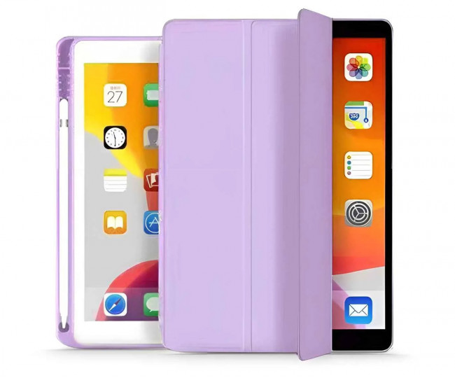 Чехол Smart Case+stylus for Apple iPad 10.2 (2019/20/21)/pro10.5(2017)/Air 10.5 Lilac